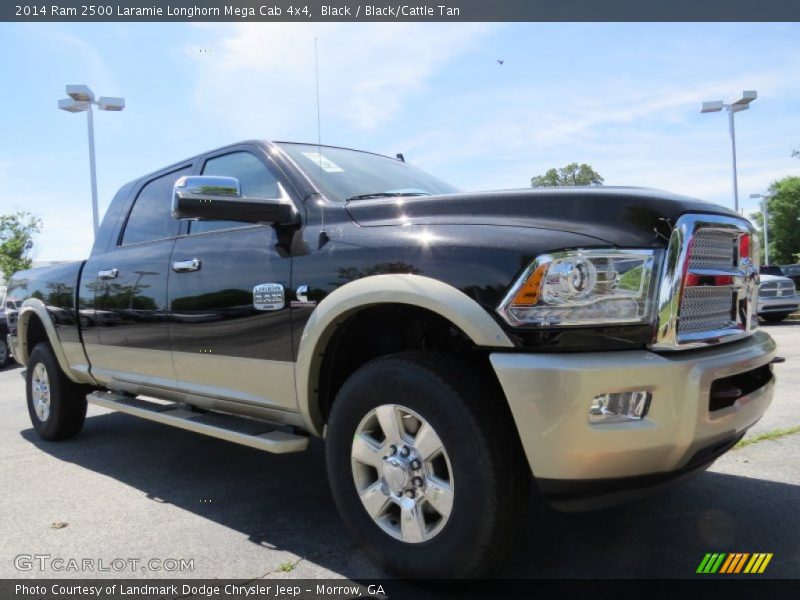 Black / Black/Cattle Tan 2014 Ram 2500 Laramie Longhorn Mega Cab 4x4