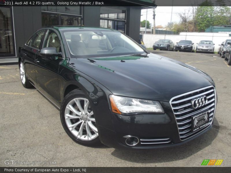Oolong Grey Metallic / Black 2011 Audi A8 4.2 FSI quattro