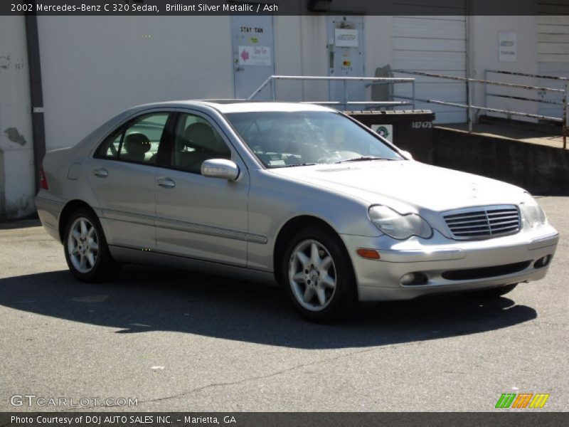 Brilliant Silver Metallic / Ash 2002 Mercedes-Benz C 320 Sedan