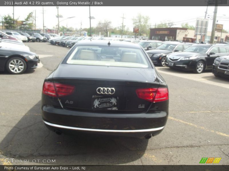 Oolong Grey Metallic / Black 2011 Audi A8 4.2 FSI quattro
