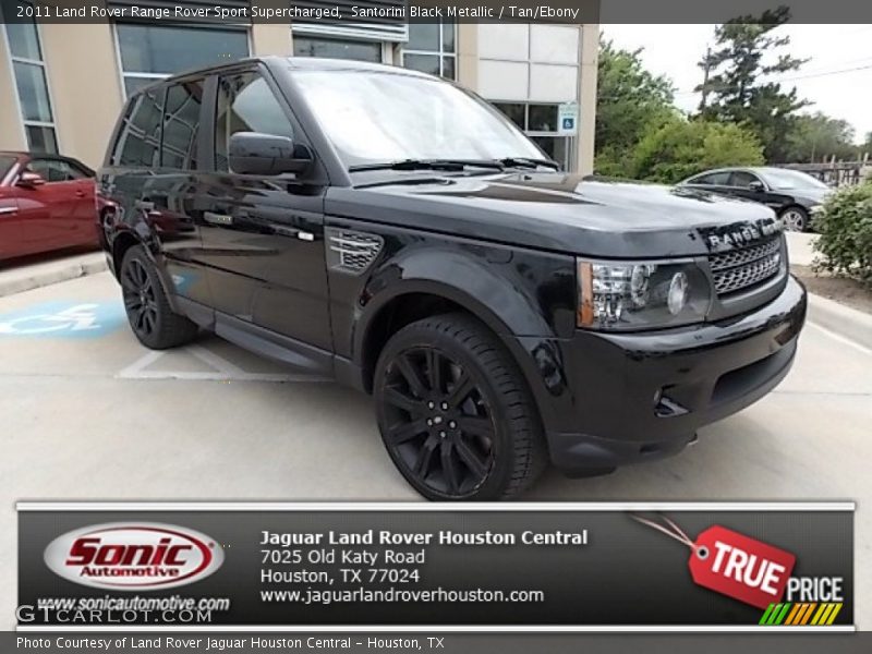 Santorini Black Metallic / Tan/Ebony 2011 Land Rover Range Rover Sport Supercharged