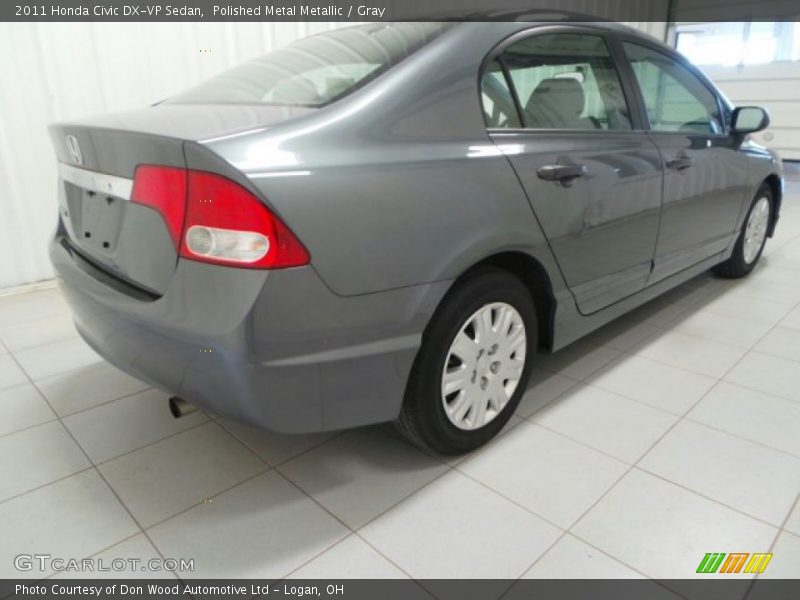 Polished Metal Metallic / Gray 2011 Honda Civic DX-VP Sedan