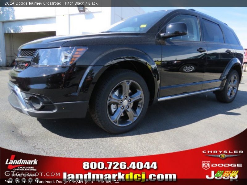 Pitch Black / Black 2014 Dodge Journey Crossroad