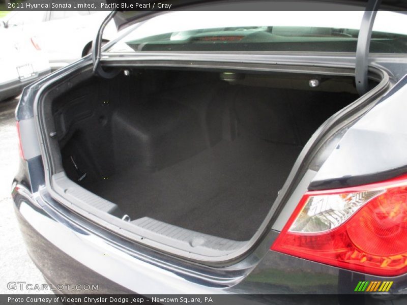 Pacific Blue Pearl / Gray 2011 Hyundai Sonata Limited
