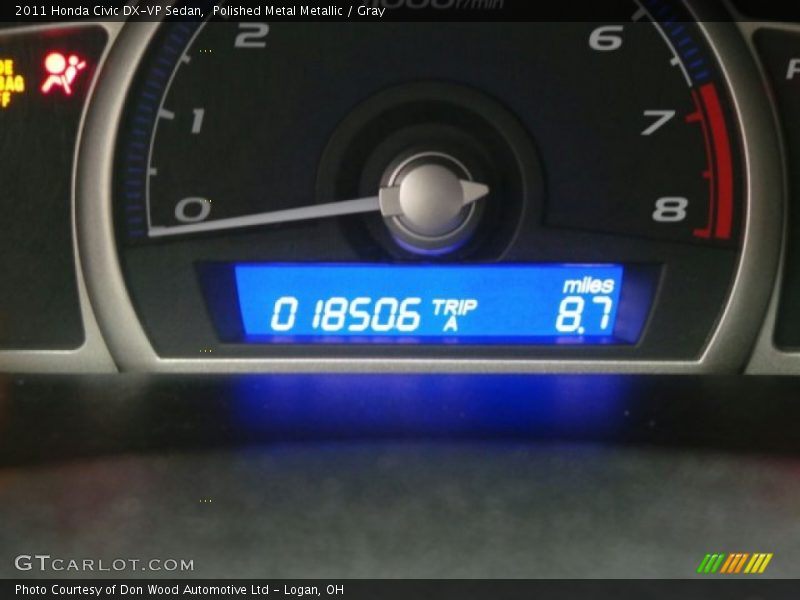 Polished Metal Metallic / Gray 2011 Honda Civic DX-VP Sedan