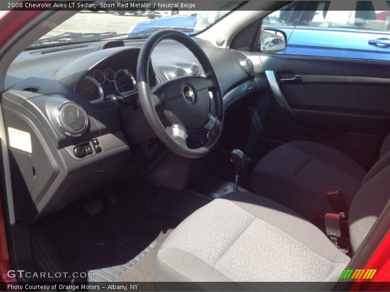 Sport Red Metallic / Neutral Beige 2008 Chevrolet Aveo LT Sedan