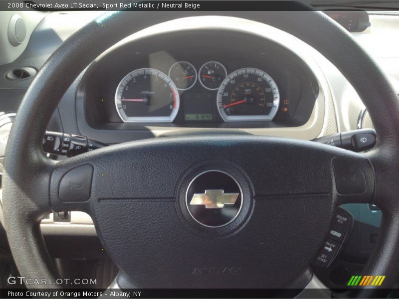 Sport Red Metallic / Neutral Beige 2008 Chevrolet Aveo LT Sedan