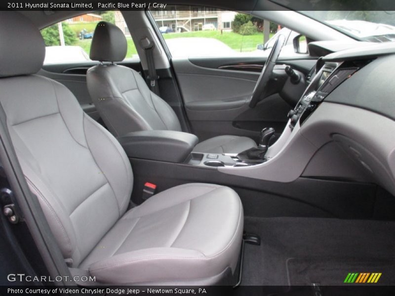 Pacific Blue Pearl / Gray 2011 Hyundai Sonata Limited