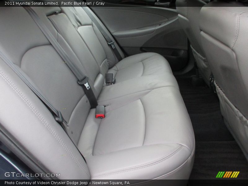Pacific Blue Pearl / Gray 2011 Hyundai Sonata Limited