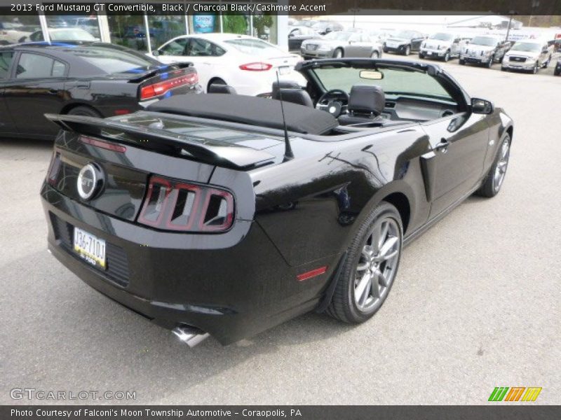 Black / Charcoal Black/Cashmere Accent 2013 Ford Mustang GT Convertible
