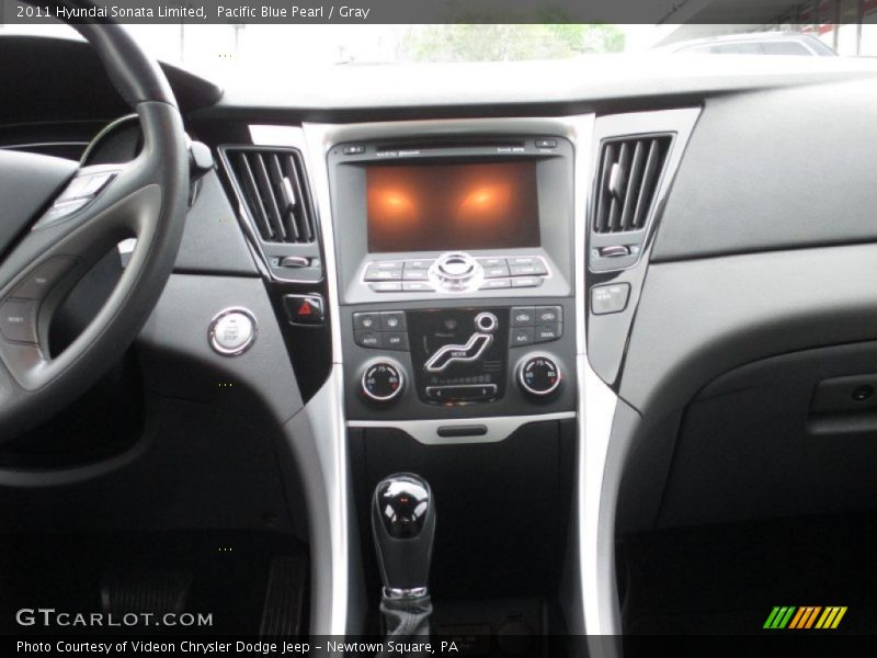 Pacific Blue Pearl / Gray 2011 Hyundai Sonata Limited