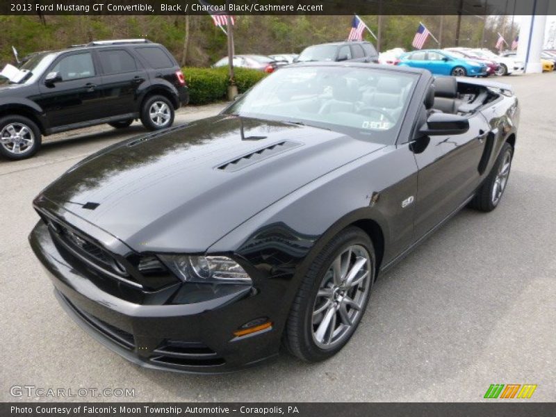 Black / Charcoal Black/Cashmere Accent 2013 Ford Mustang GT Convertible