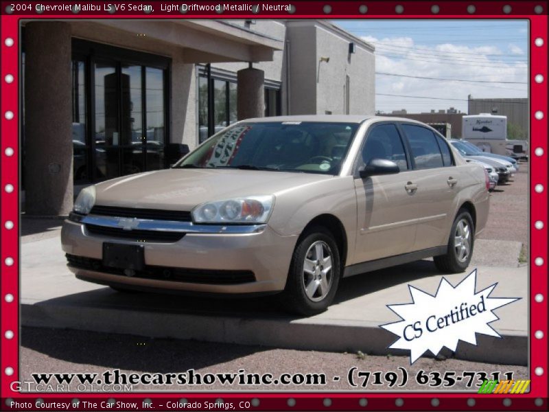 Light Driftwood Metallic / Neutral 2004 Chevrolet Malibu LS V6 Sedan