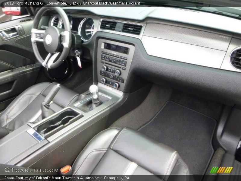 Black / Charcoal Black/Cashmere Accent 2013 Ford Mustang GT Convertible