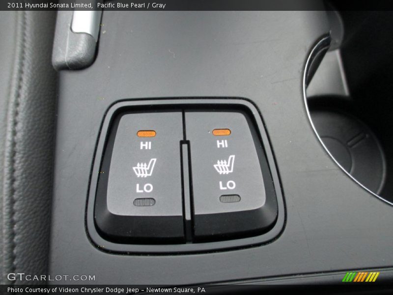 Pacific Blue Pearl / Gray 2011 Hyundai Sonata Limited