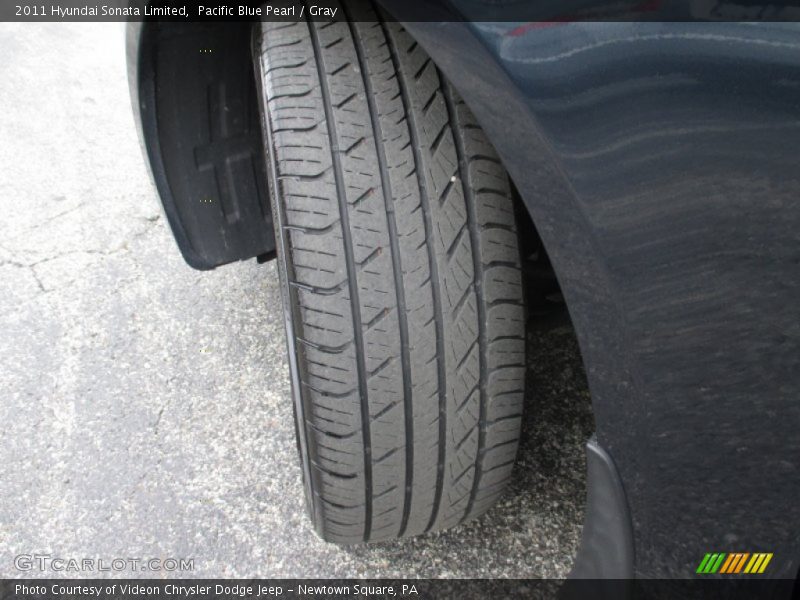 Pacific Blue Pearl / Gray 2011 Hyundai Sonata Limited