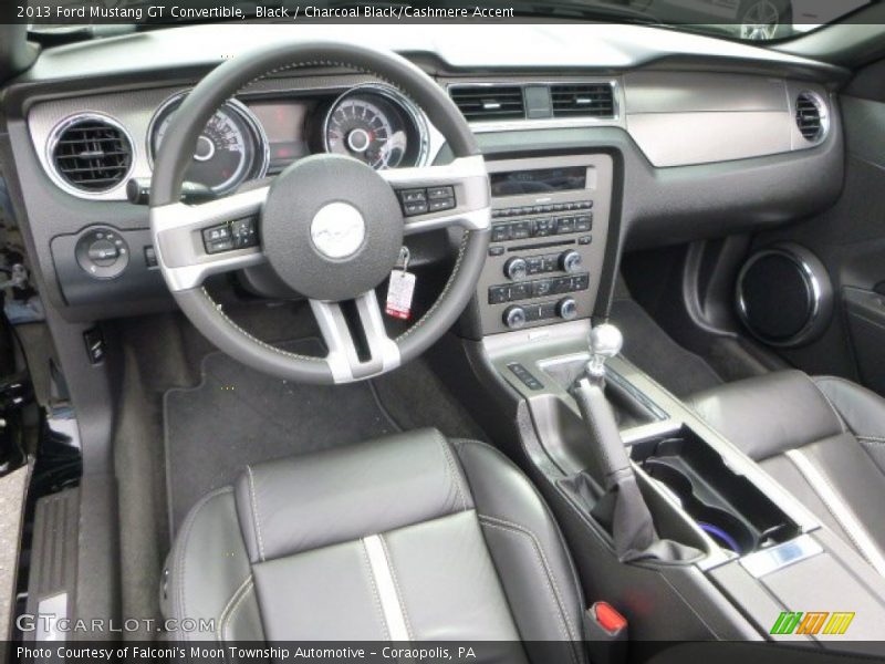 Black / Charcoal Black/Cashmere Accent 2013 Ford Mustang GT Convertible