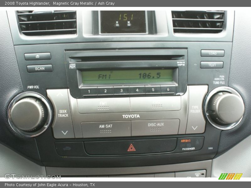 Magnetic Gray Metallic / Ash Gray 2008 Toyota Highlander