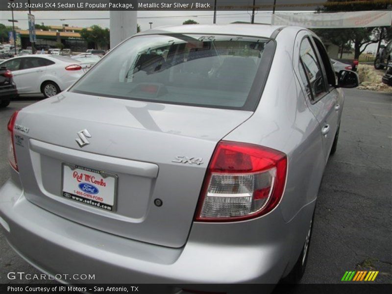 Metallic Star Silver / Black 2013 Suzuki SX4 Sedan LE Popular Package