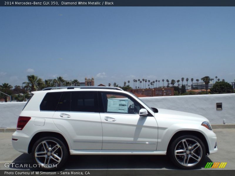 Diamond White Metallic / Black 2014 Mercedes-Benz GLK 350