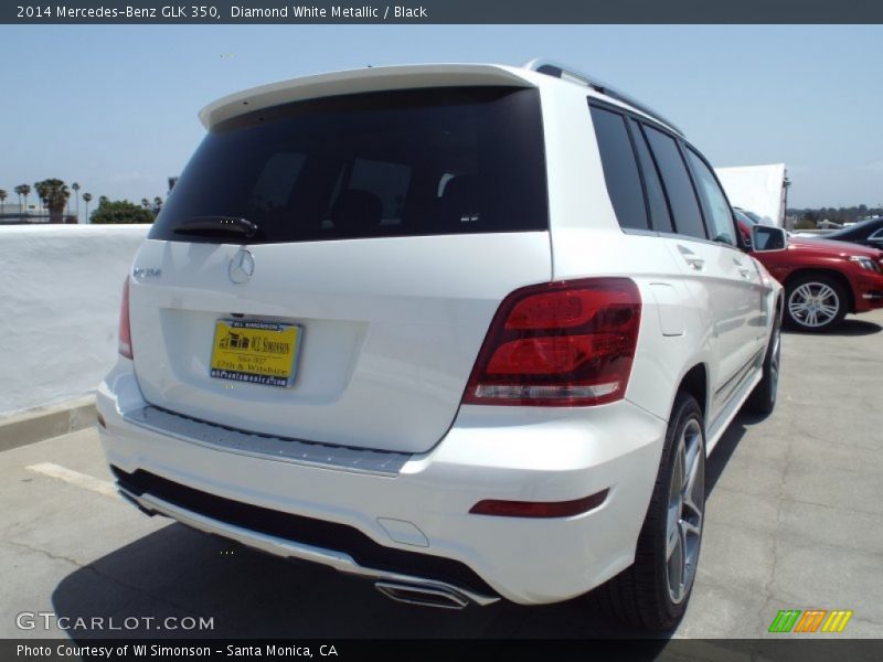 Diamond White Metallic / Black 2014 Mercedes-Benz GLK 350