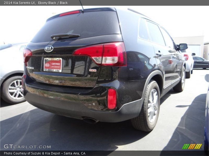 Ebony Black / Black 2014 Kia Sorento LX