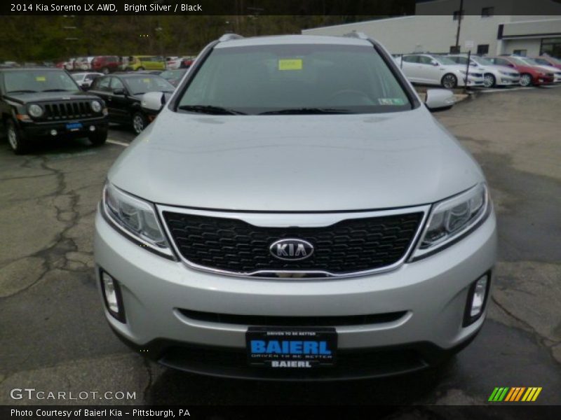 Bright Silver / Black 2014 Kia Sorento LX AWD