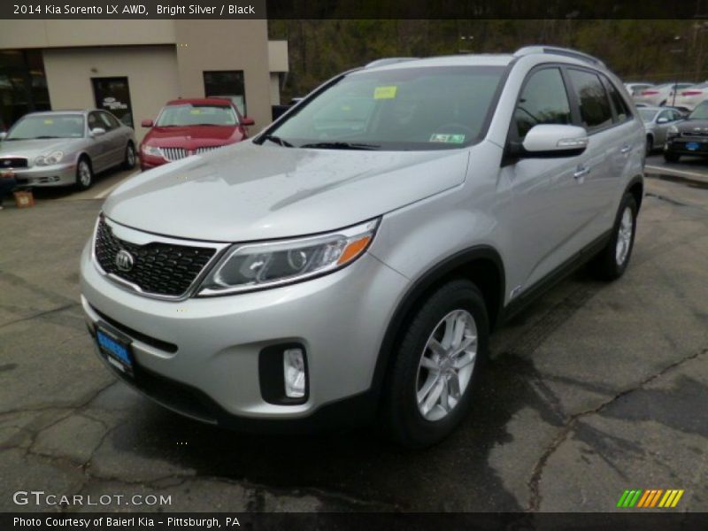 Bright Silver / Black 2014 Kia Sorento LX AWD