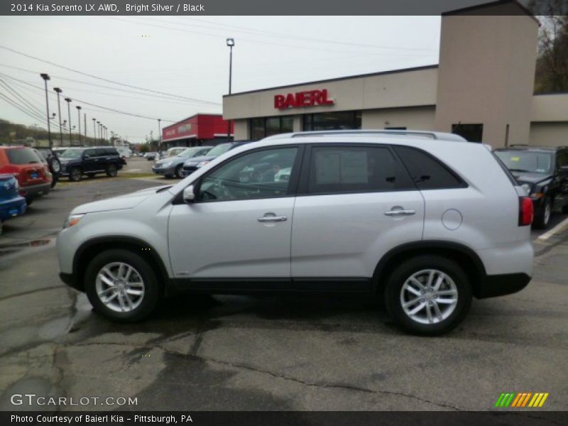Bright Silver / Black 2014 Kia Sorento LX AWD