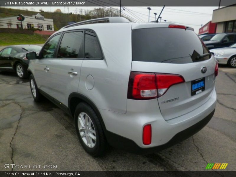 Bright Silver / Black 2014 Kia Sorento LX AWD