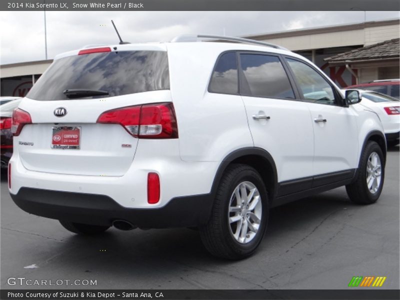 Snow White Pearl / Black 2014 Kia Sorento LX