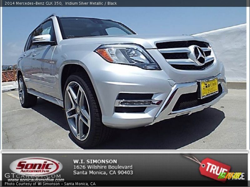 Iridium Silver Metallic / Black 2014 Mercedes-Benz GLK 350