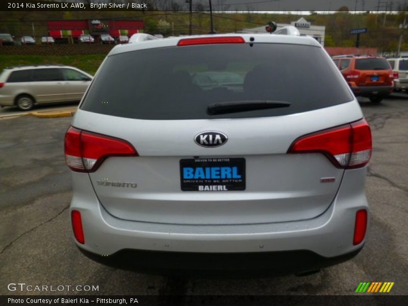 Bright Silver / Black 2014 Kia Sorento LX AWD