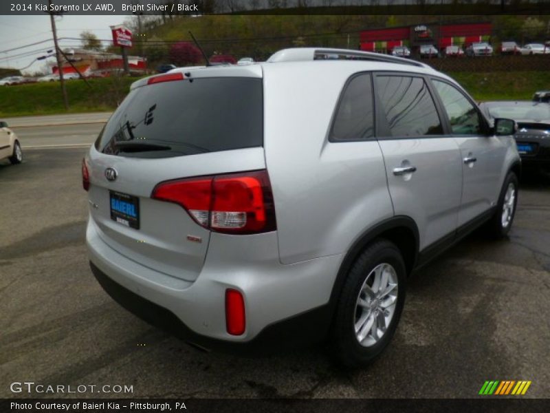 Bright Silver / Black 2014 Kia Sorento LX AWD