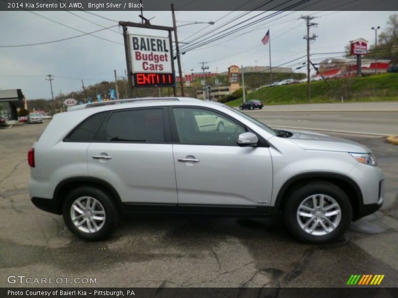 Bright Silver / Black 2014 Kia Sorento LX AWD