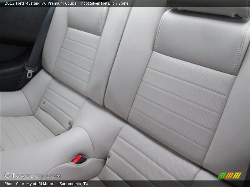 Ingot Silver Metallic / Stone 2013 Ford Mustang V6 Premium Coupe
