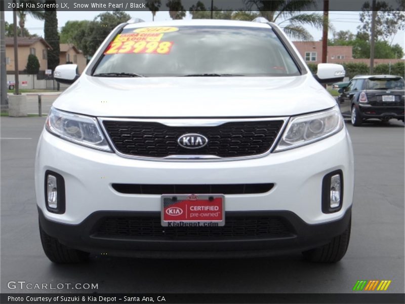 Snow White Pearl / Black 2014 Kia Sorento LX