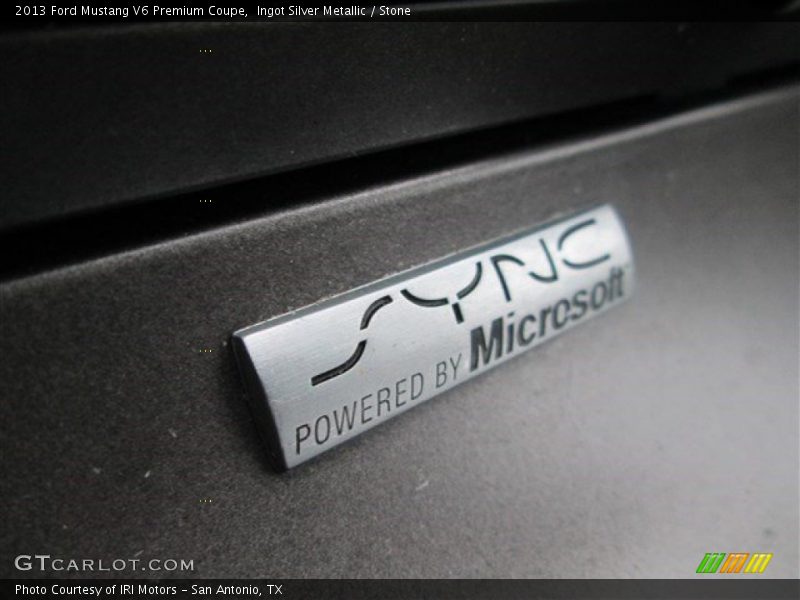 Ingot Silver Metallic / Stone 2013 Ford Mustang V6 Premium Coupe