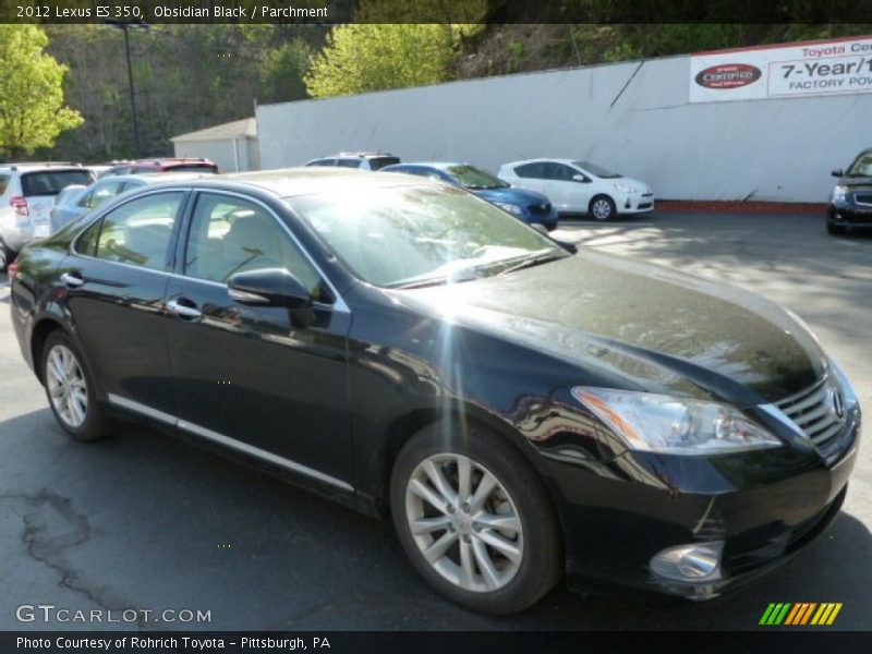 Obsidian Black / Parchment 2012 Lexus ES 350