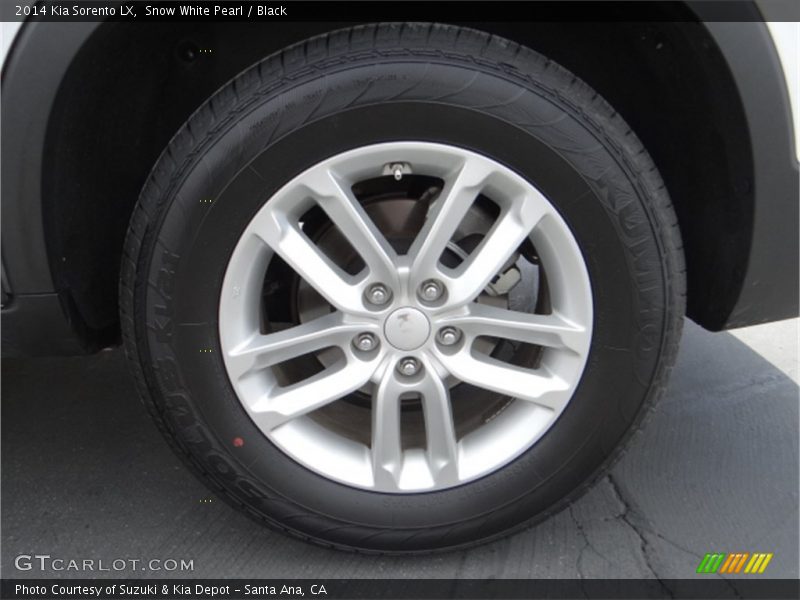 Snow White Pearl / Black 2014 Kia Sorento LX