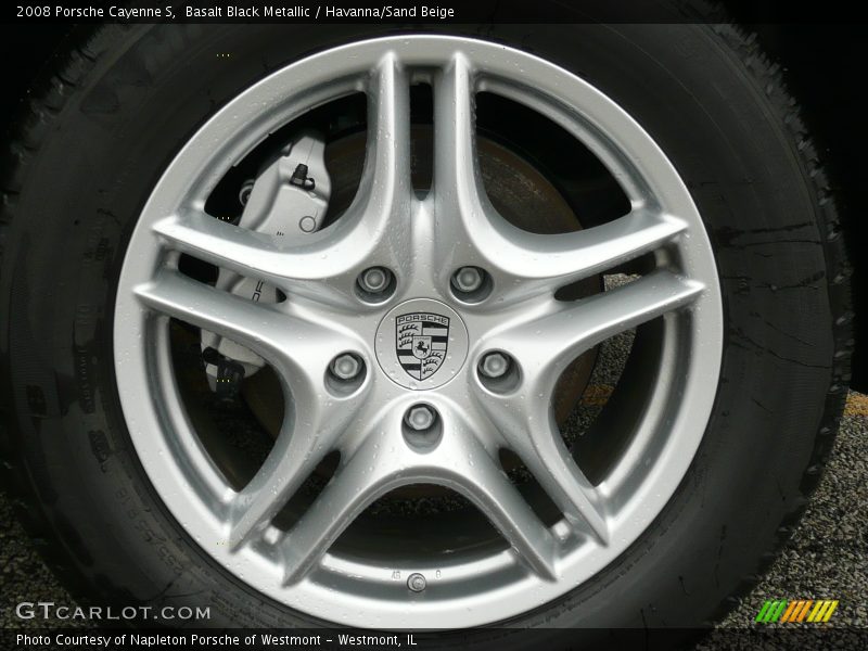 Basalt Black Metallic / Havanna/Sand Beige 2008 Porsche Cayenne S