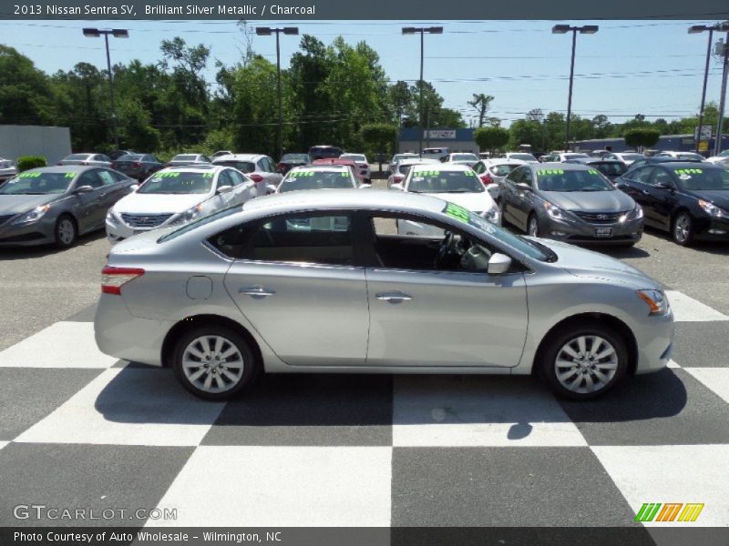 Brilliant Silver Metallic / Charcoal 2013 Nissan Sentra SV