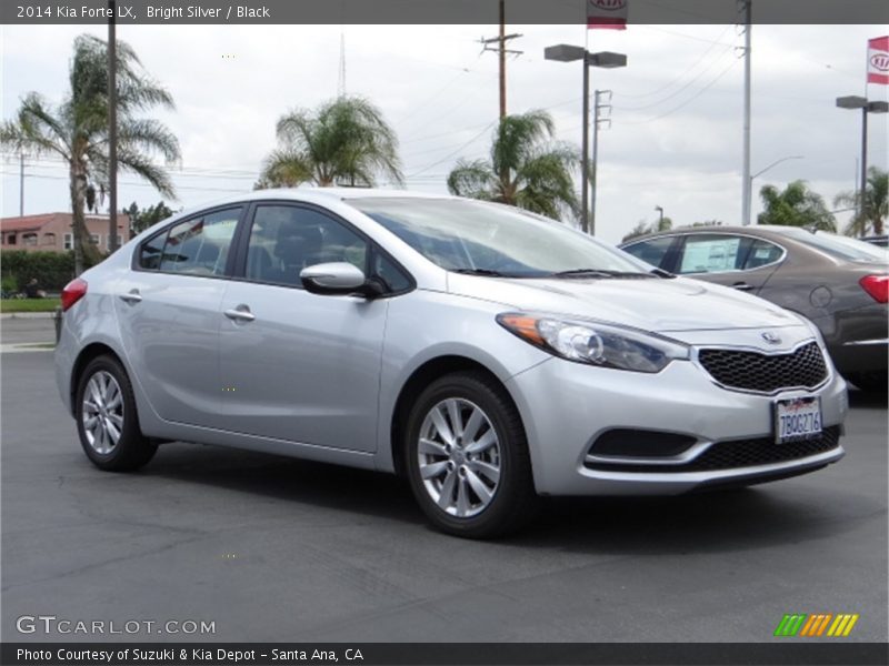 Bright Silver / Black 2014 Kia Forte LX