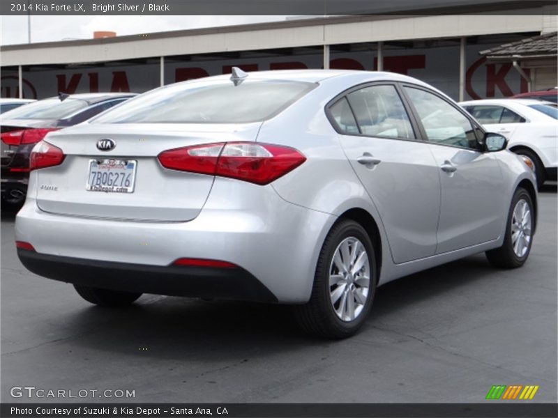 Bright Silver / Black 2014 Kia Forte LX