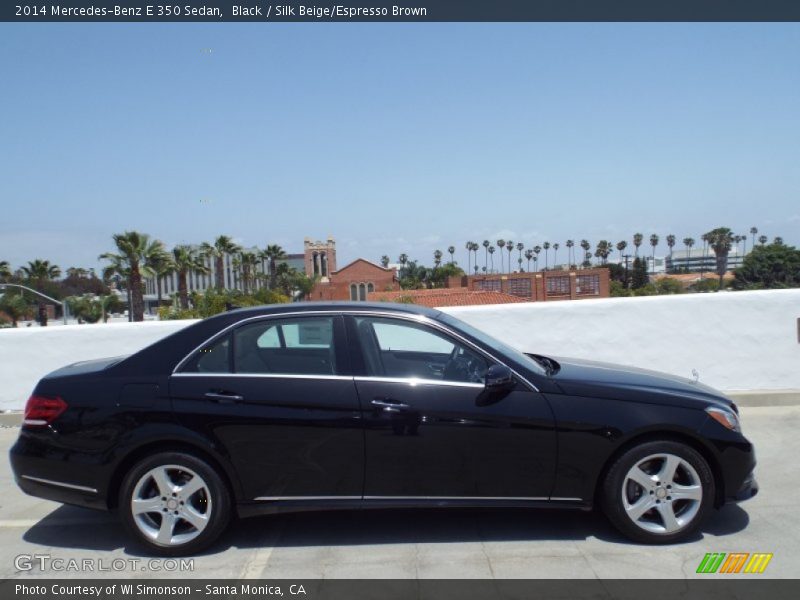 Black / Silk Beige/Espresso Brown 2014 Mercedes-Benz E 350 Sedan