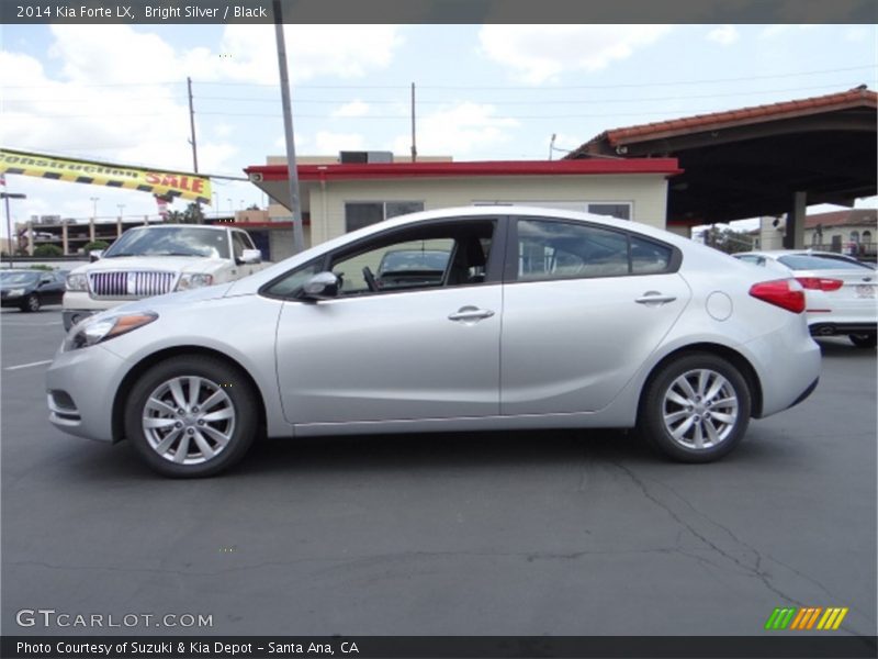 Bright Silver / Black 2014 Kia Forte LX