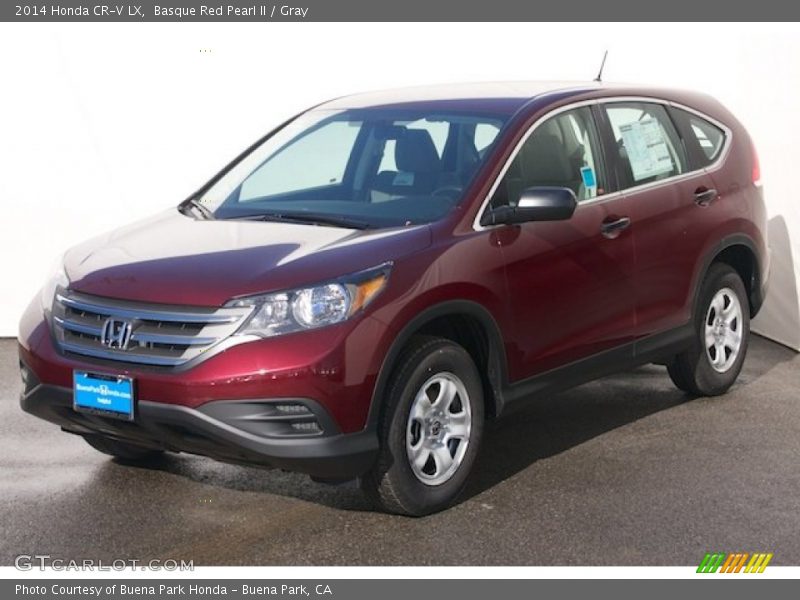 Basque Red Pearl II / Gray 2014 Honda CR-V LX