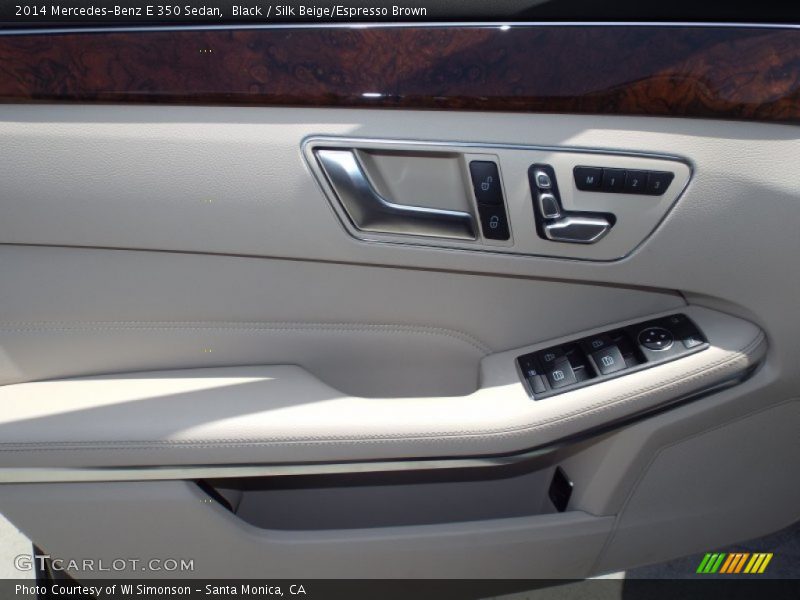 Black / Silk Beige/Espresso Brown 2014 Mercedes-Benz E 350 Sedan