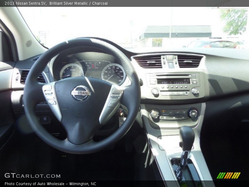 Brilliant Silver Metallic / Charcoal 2013 Nissan Sentra SV