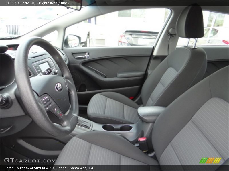 Bright Silver / Black 2014 Kia Forte LX